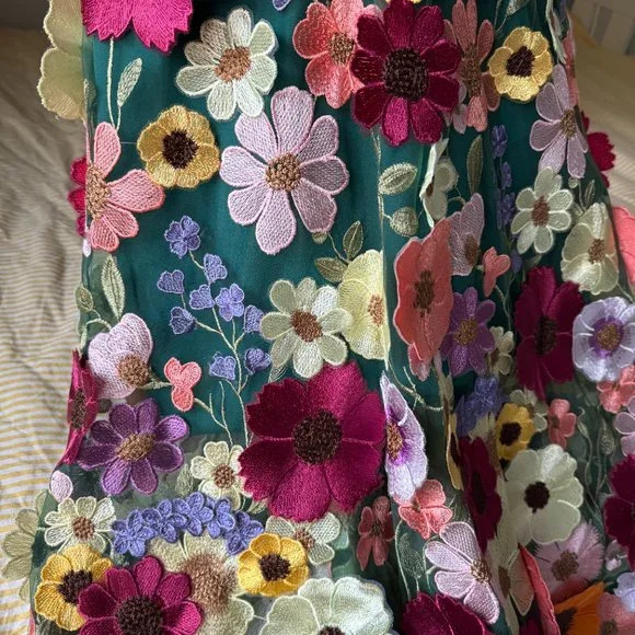 Helsi Mia Floral Embroidered Midi Dress - Picture 6 of 7